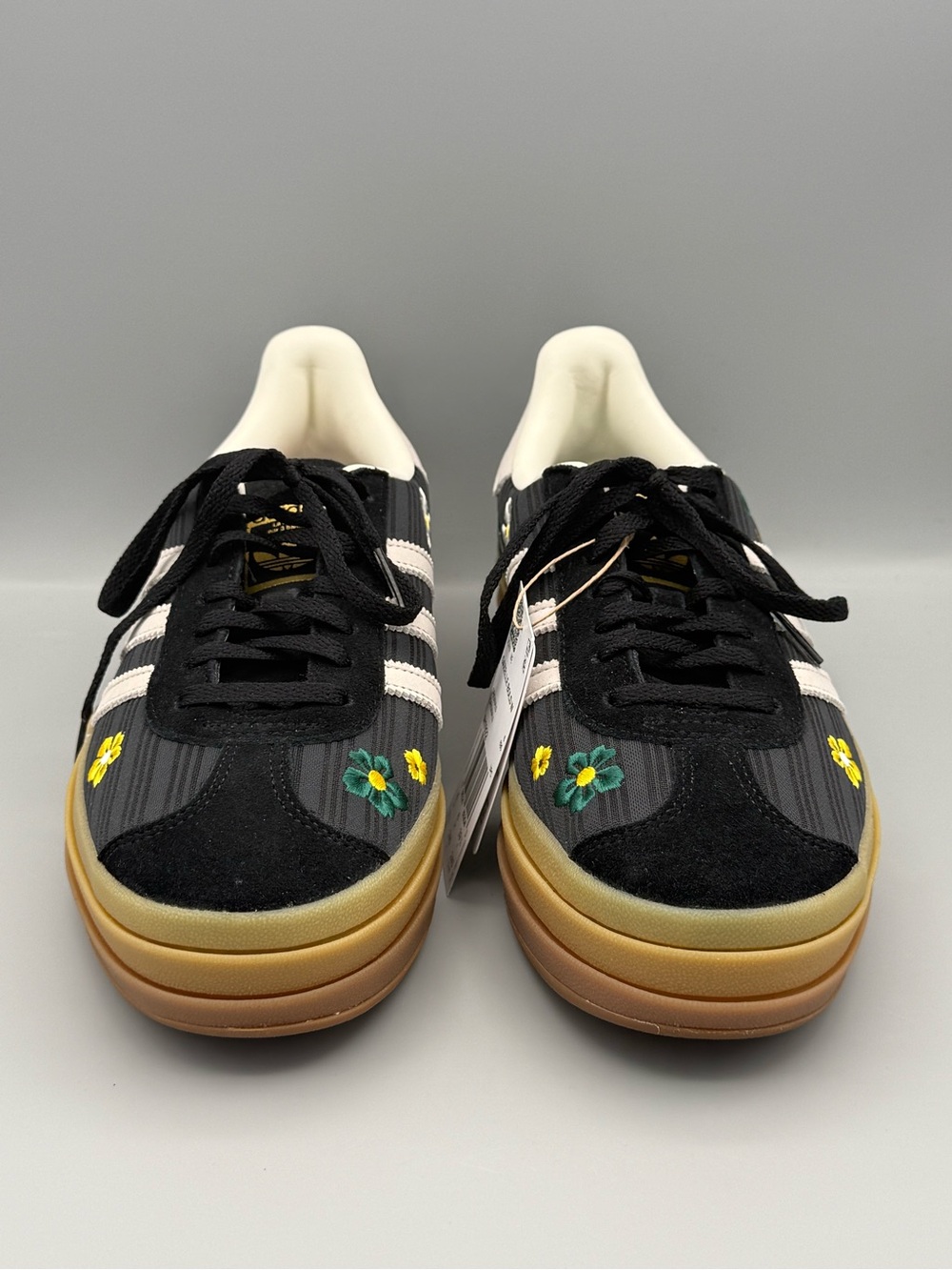NWT adidas Originals x Liberty London Gazelle Bold Shoes, Size 7.5 - Picture 9 of 12